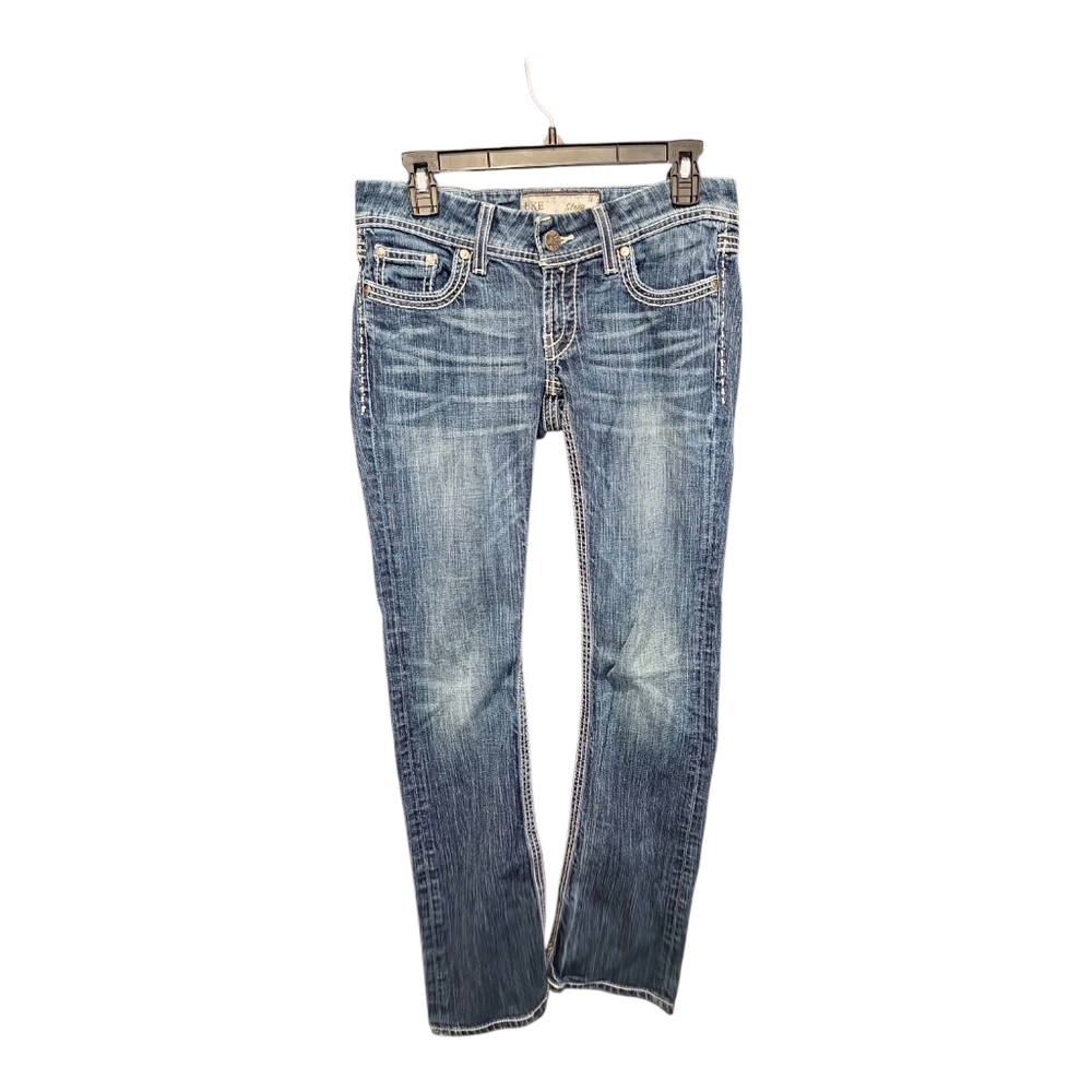 Buckle‎ BKE Y2K jeans womens 28 Long  stella low rise Slim bootcut denim Mcbling